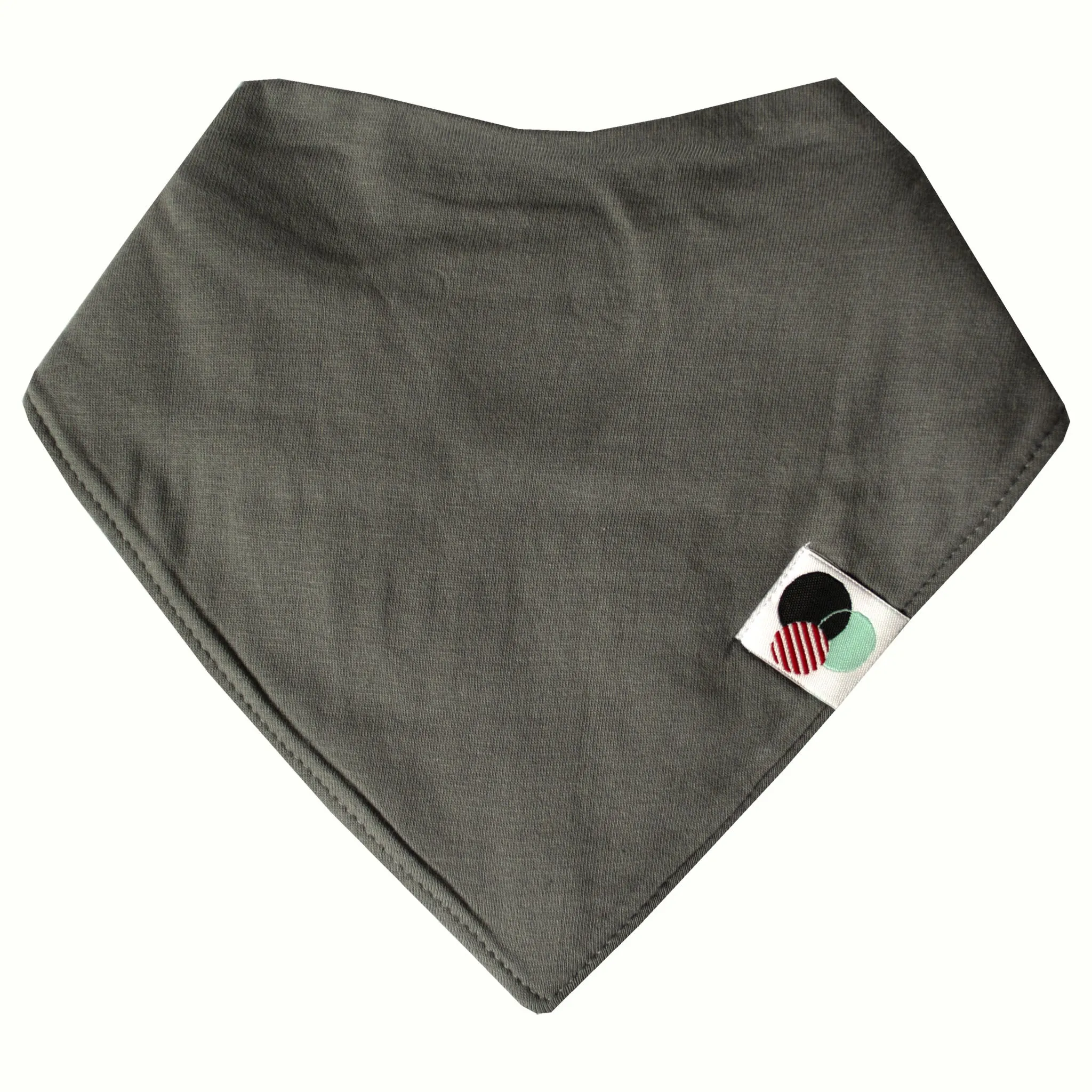 GREY SOLID  | Premium  Baby Bandana Bib