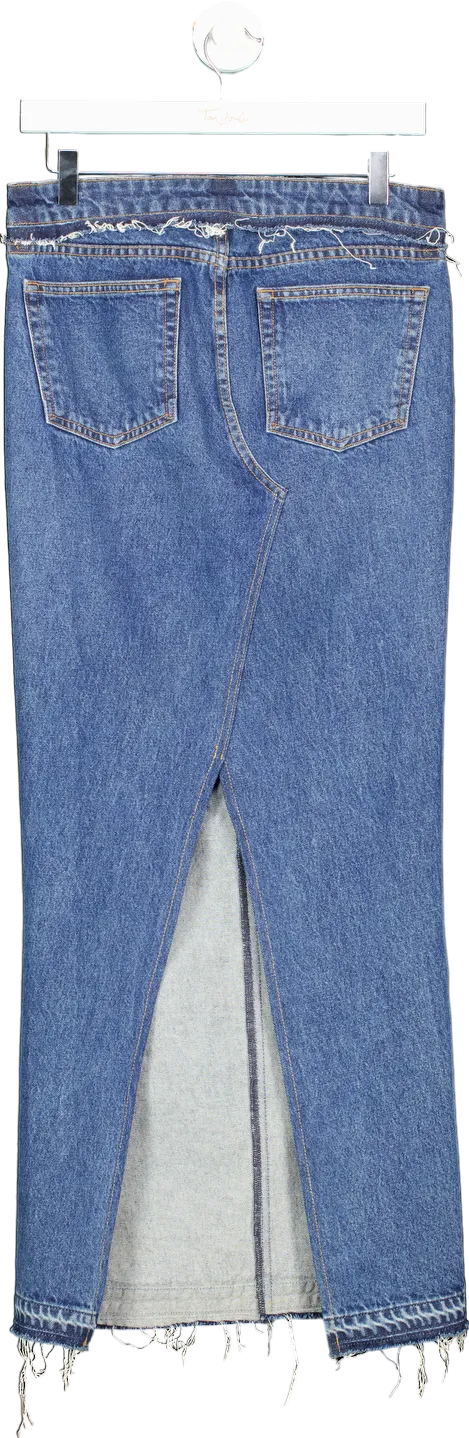 GRLFRND Blue Denim Skirt UK W26