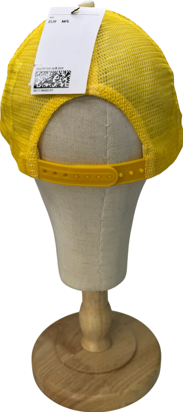 H&M Cream Lemon Print Baseball Cap One Size
