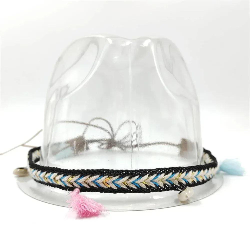 Hat Minimalist Belt Accessories Straw Hat Accessories Men's and Women's Hat Belt Fedora Hat Fashion Decoration