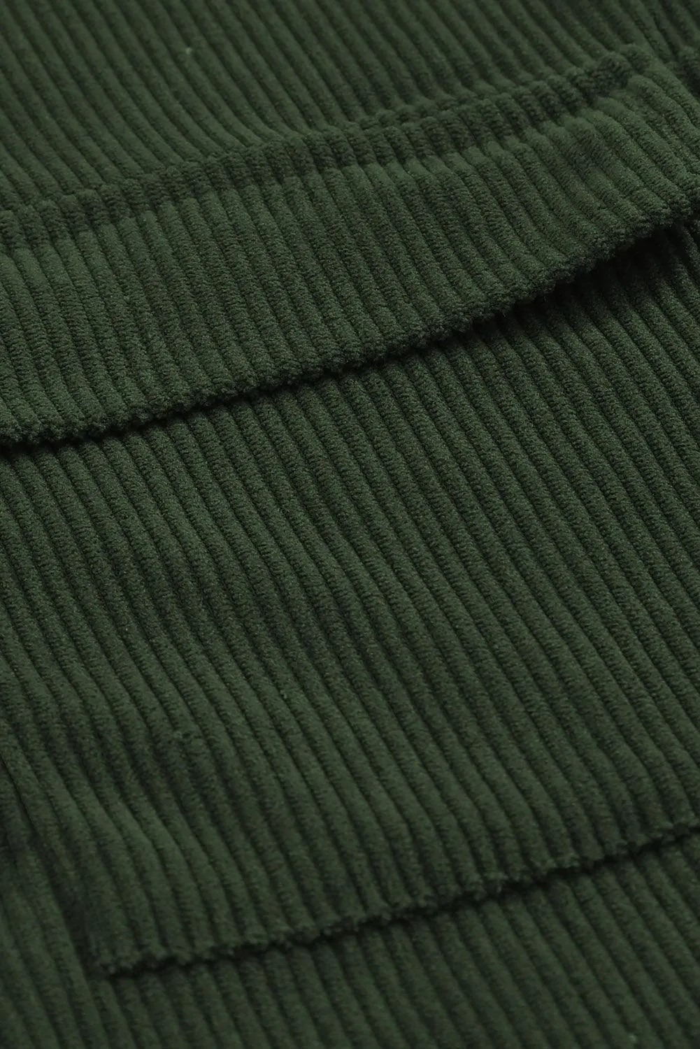 Hazel Blues® | Pocketed Button Ribbed Textured Shacket