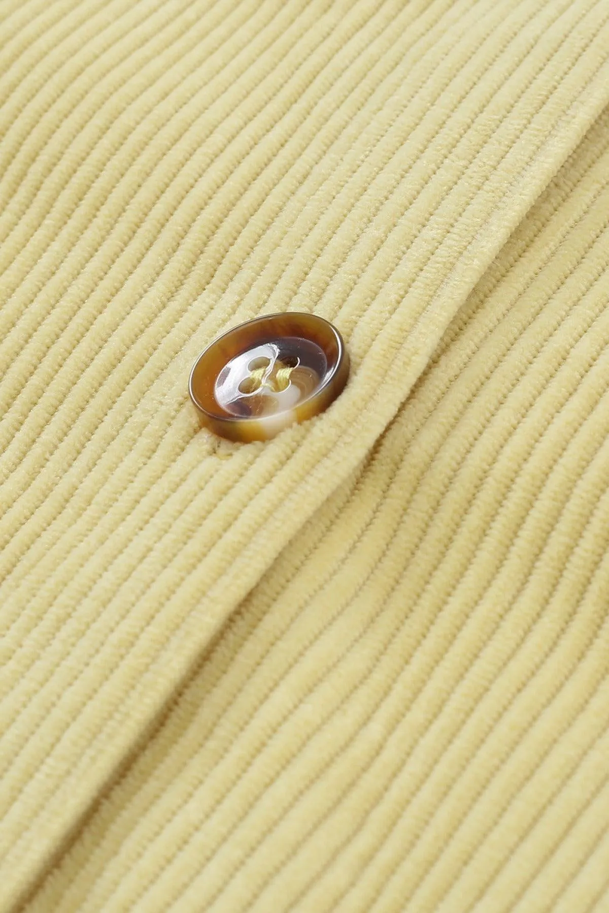 Hazel Blues® | Pocketed Button Ribbed Textured Shacket