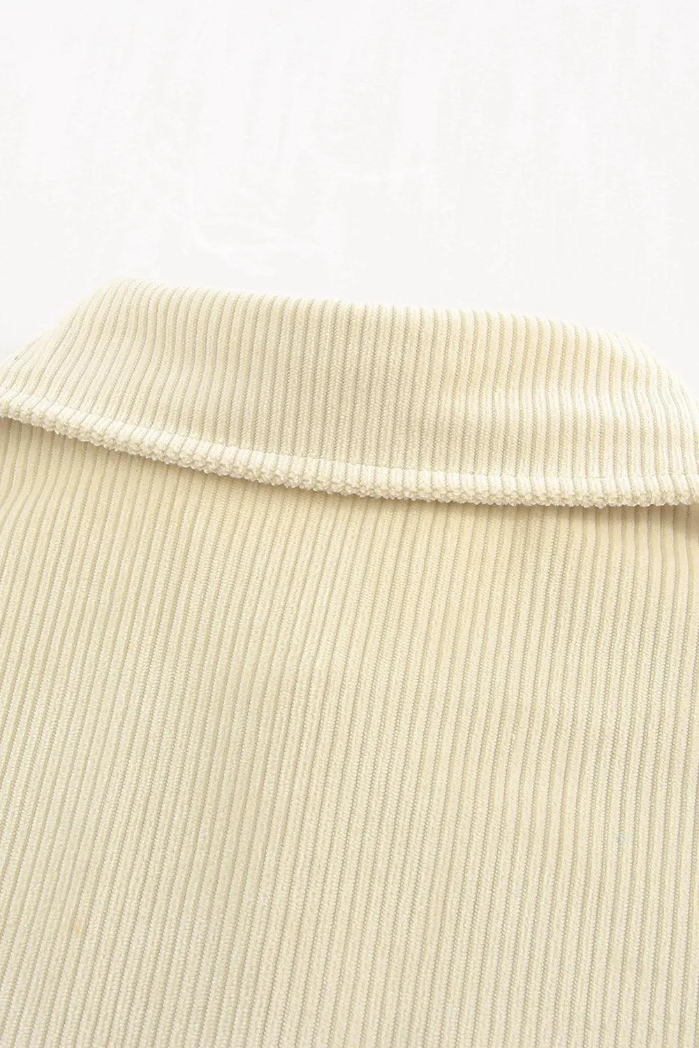 Hazel Blues® | Pocketed Button Ribbed Textured Shacket