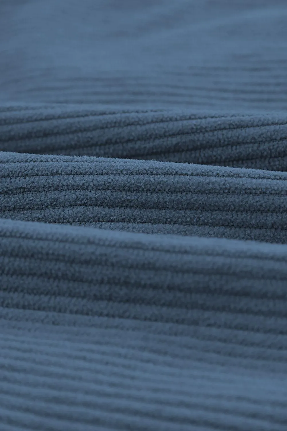 Hazel Blues® | Pocketed Button Ribbed Textured Shacket