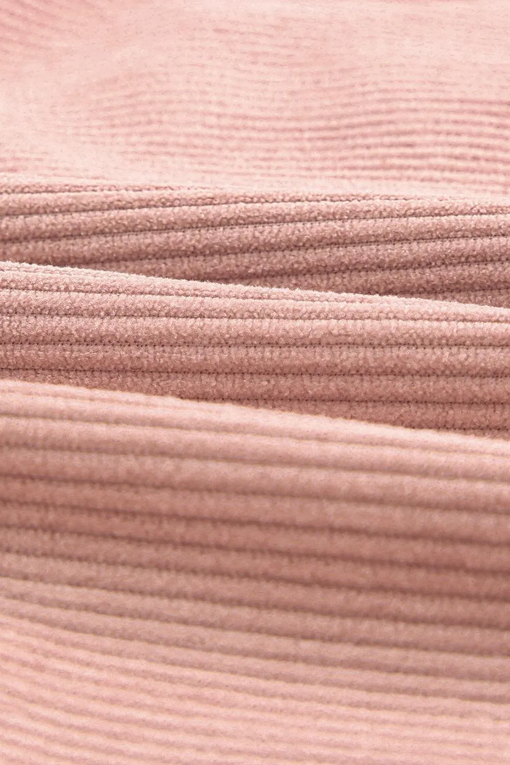 Hazel Blues® | Pocketed Button Ribbed Textured Shacket
