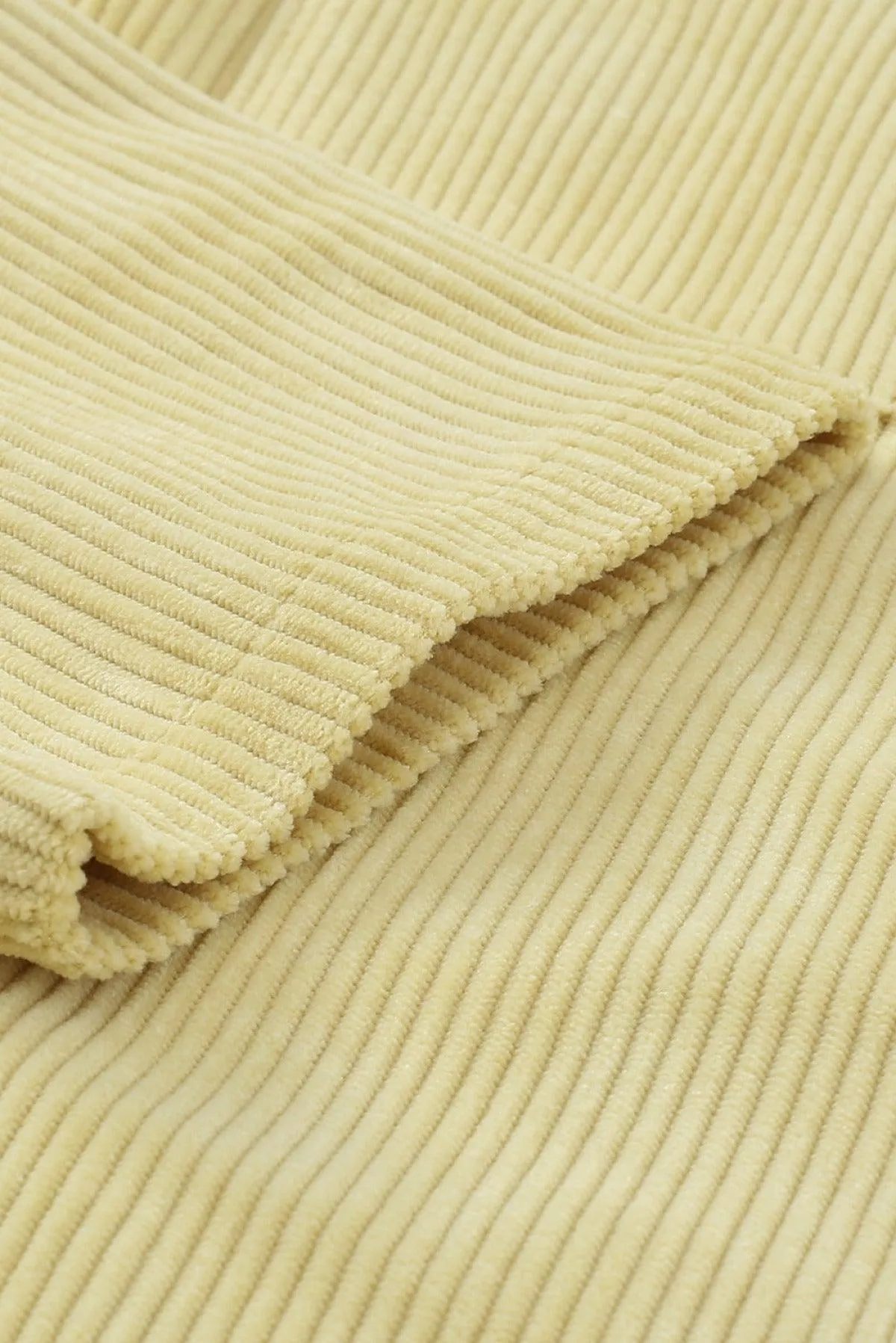 Hazel Blues® | Pocketed Button Ribbed Textured Shacket