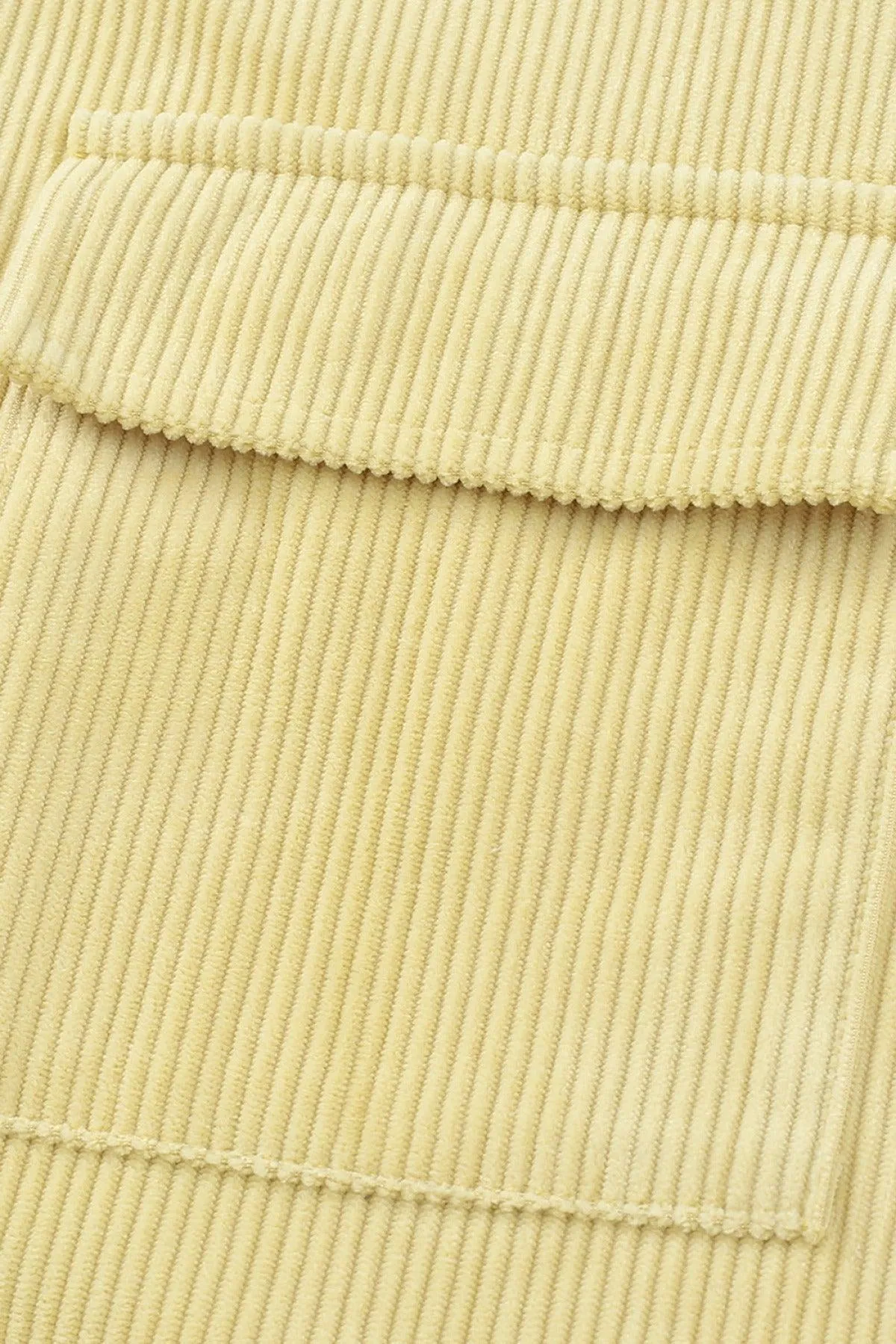 Hazel Blues® | Pocketed Button Ribbed Textured Shacket