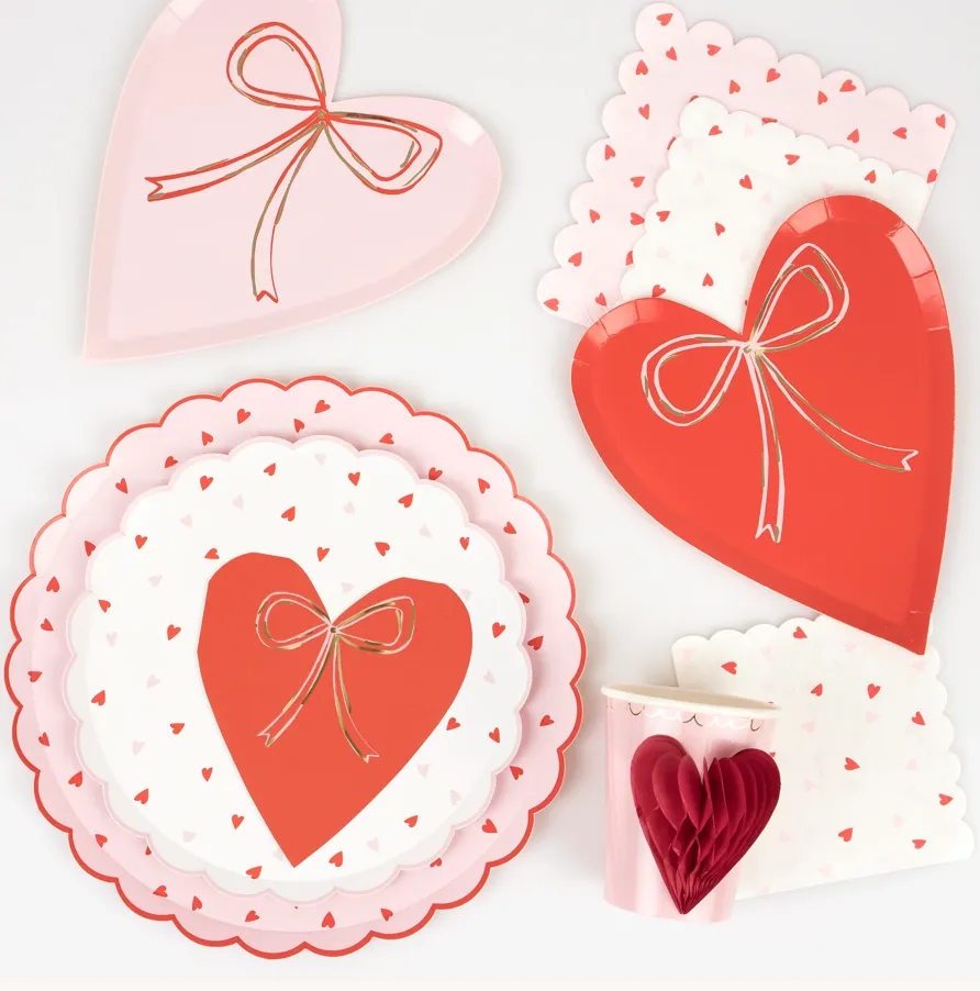 Heart & Bow Plates