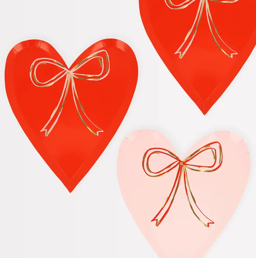 Heart & Bow Plates