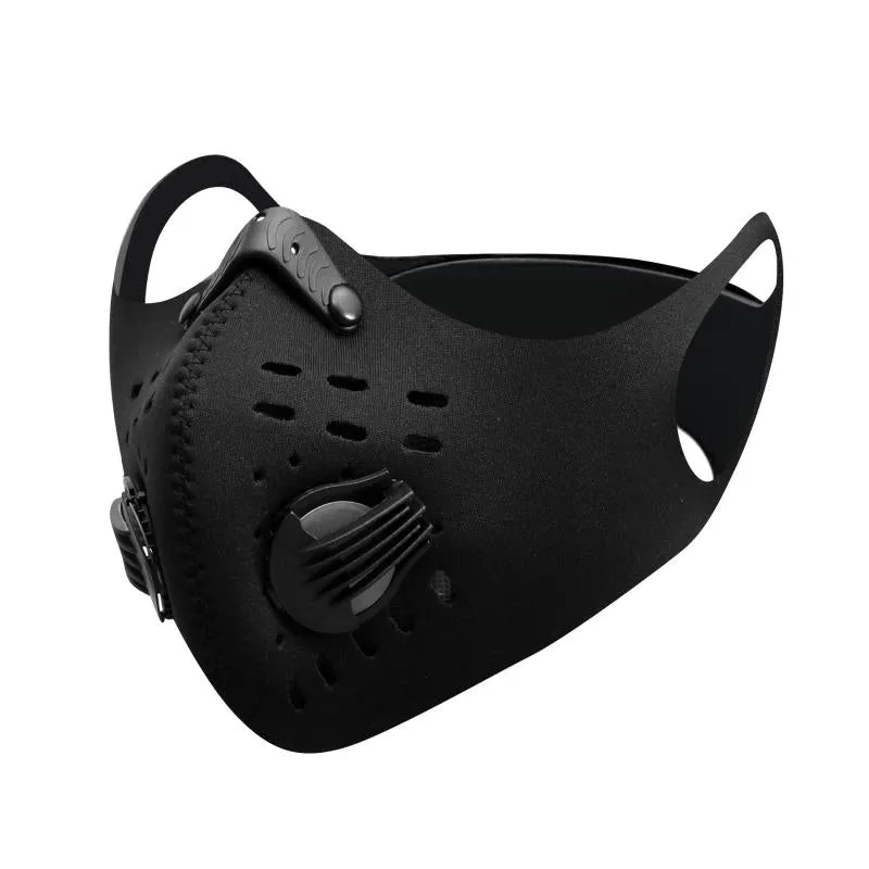 High-Quality Anti-Pollution Cycling Mask - Activated Carbon Dustproof Face Mask for Men and Women, Outdoor Sports and Training Mask with Breathable Vents and Adjustable Fit