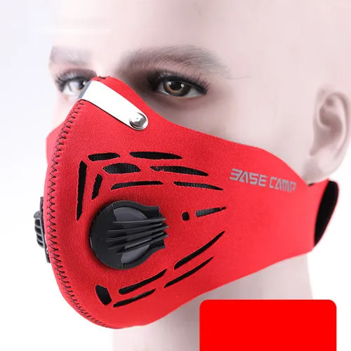 High-Quality Anti-Pollution Cycling Mask - Activated Carbon Dustproof Face Mask for Men and Women, Outdoor Sports and Training Mask with Breathable Vents and Adjustable Fit