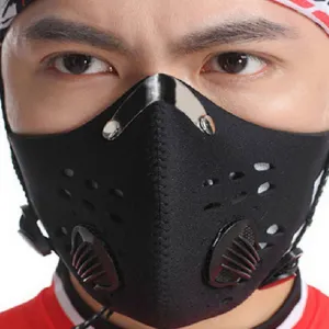 High-Quality Anti-Pollution Cycling Mask - Activated Carbon Dustproof Face Mask for Men and Women, Outdoor Sports and Training Mask with Breathable Vents and Adjustable Fit
