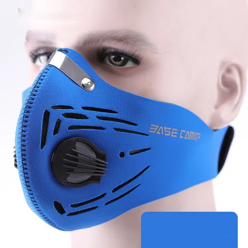 High-Quality Anti-Pollution Cycling Mask - Activated Carbon Dustproof Face Mask for Men and Women, Outdoor Sports and Training Mask with Breathable Vents and Adjustable Fit