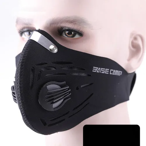 High-Quality Anti-Pollution Cycling Mask - Activated Carbon Dustproof Face Mask for Men and Women, Outdoor Sports and Training Mask with Breathable Vents and Adjustable Fit
