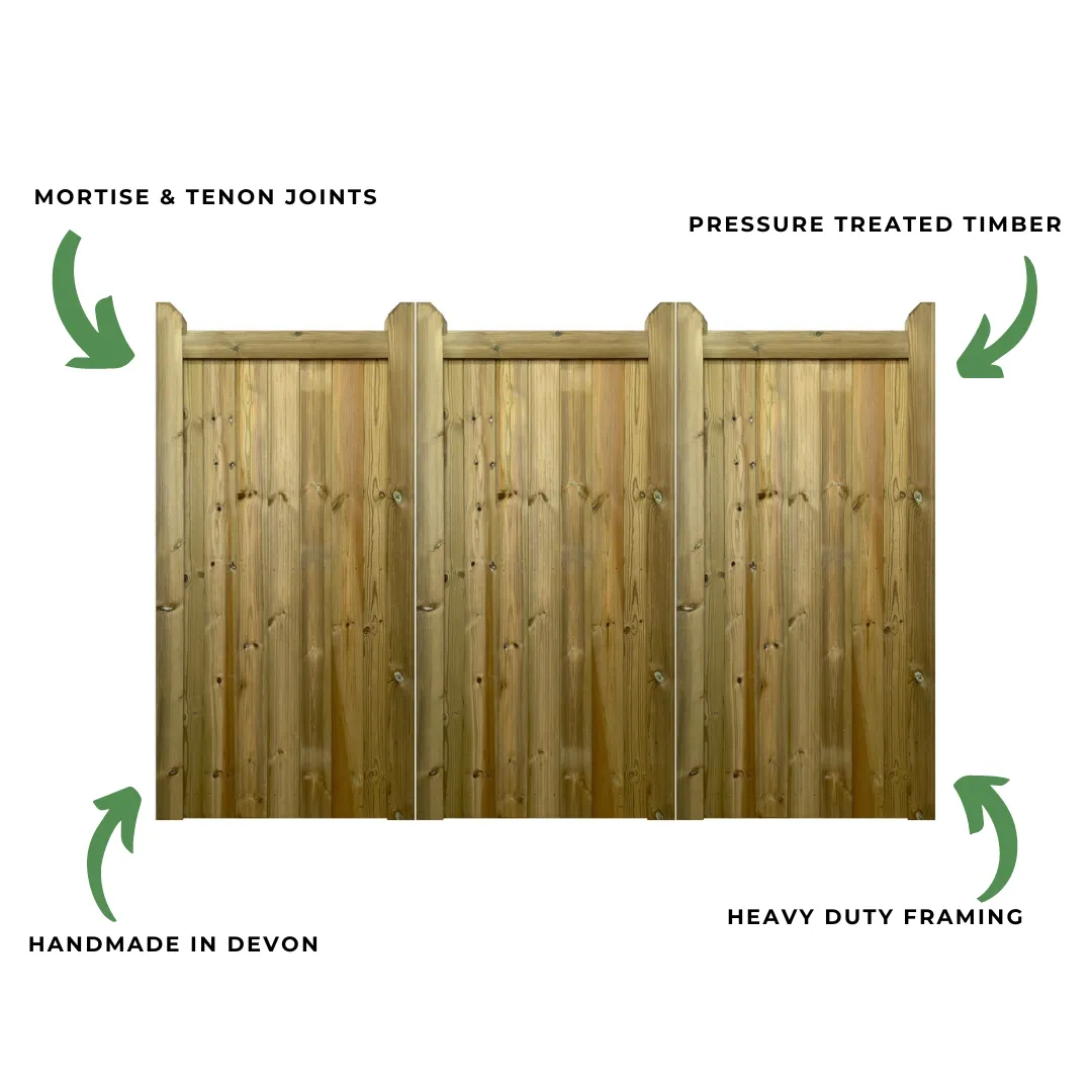 Highampton Gates Bifold 3 Leaf