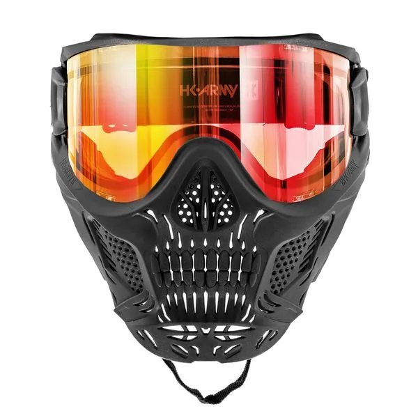 HK Army HSTL Thermal Paintballmaske Skull Death - Schwarz, Rot