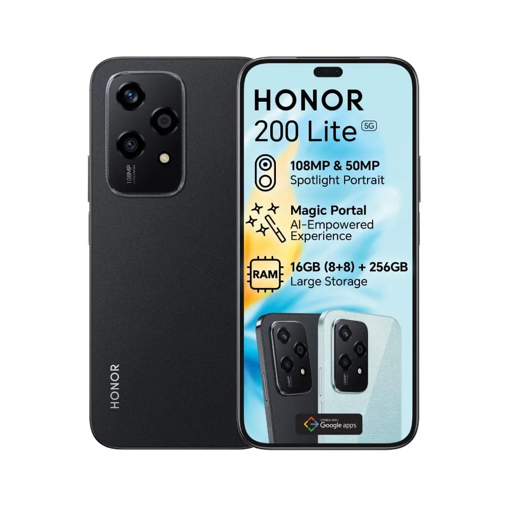 Honor 200 Lite 5G Dual Sim 256GB - Midnight Black