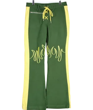 HOUSE OF SUNNY Green Pamela Pants UK 8