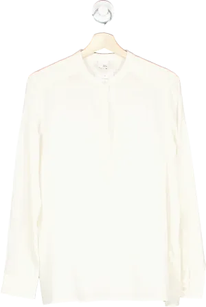 Iris & Ink Off-White Silk Shirt UK 12
