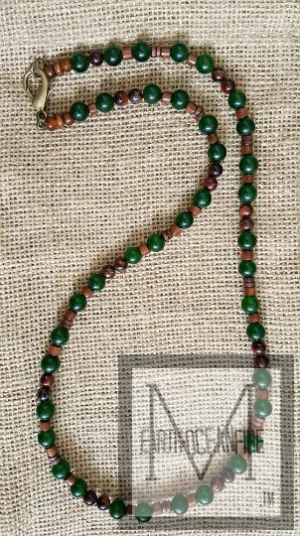 Irish Gold and Green Men's Gemstone Classic