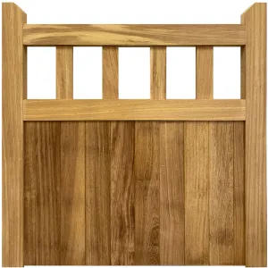Iroko Cottage Mortise & Tenon Single Side Gate