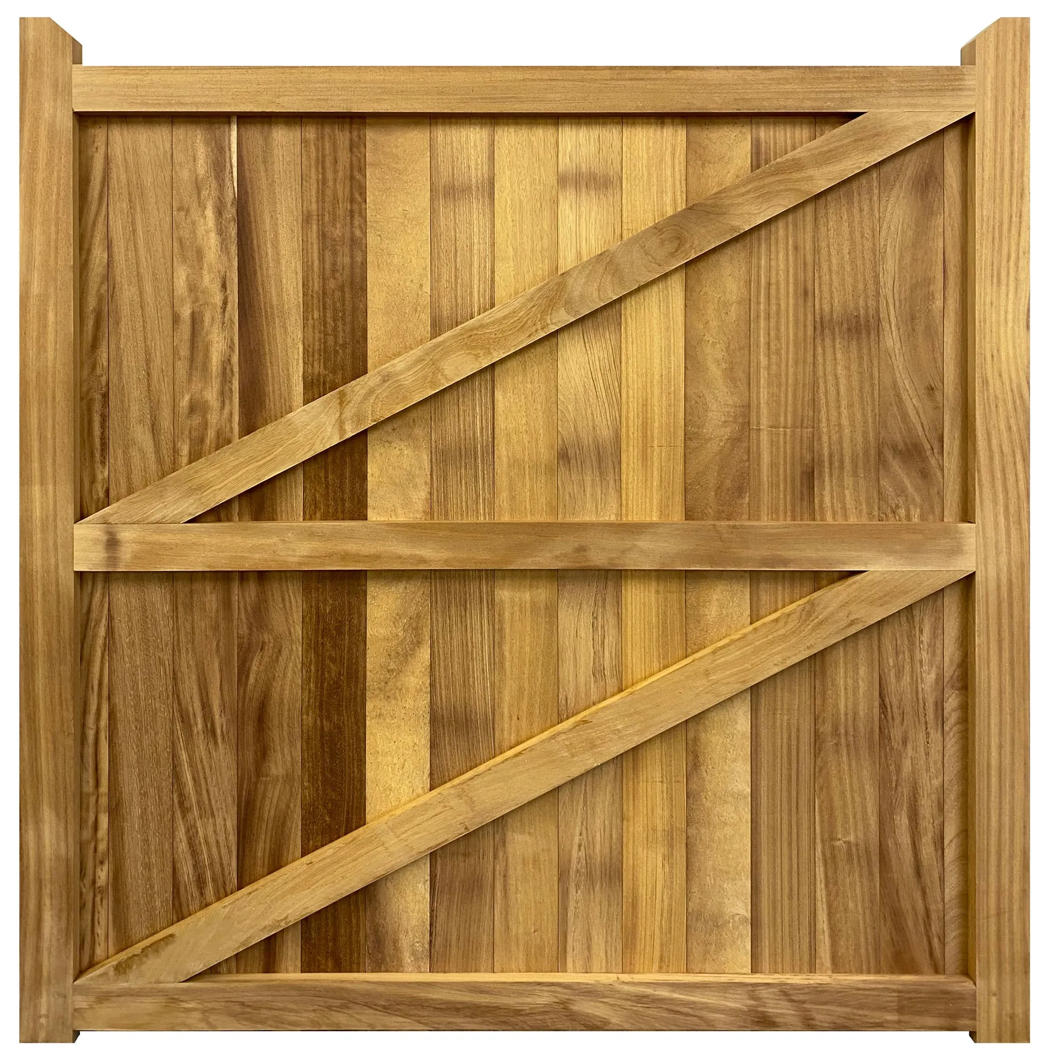 Iroko Highampton Mortise & Tenon Single Entrance Gate