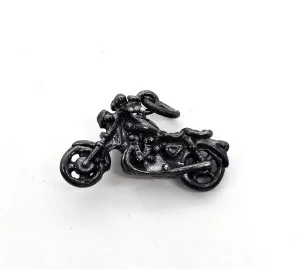 Jezlaine Jez Motorcycle detailed vintage sterling silver bracelet charm