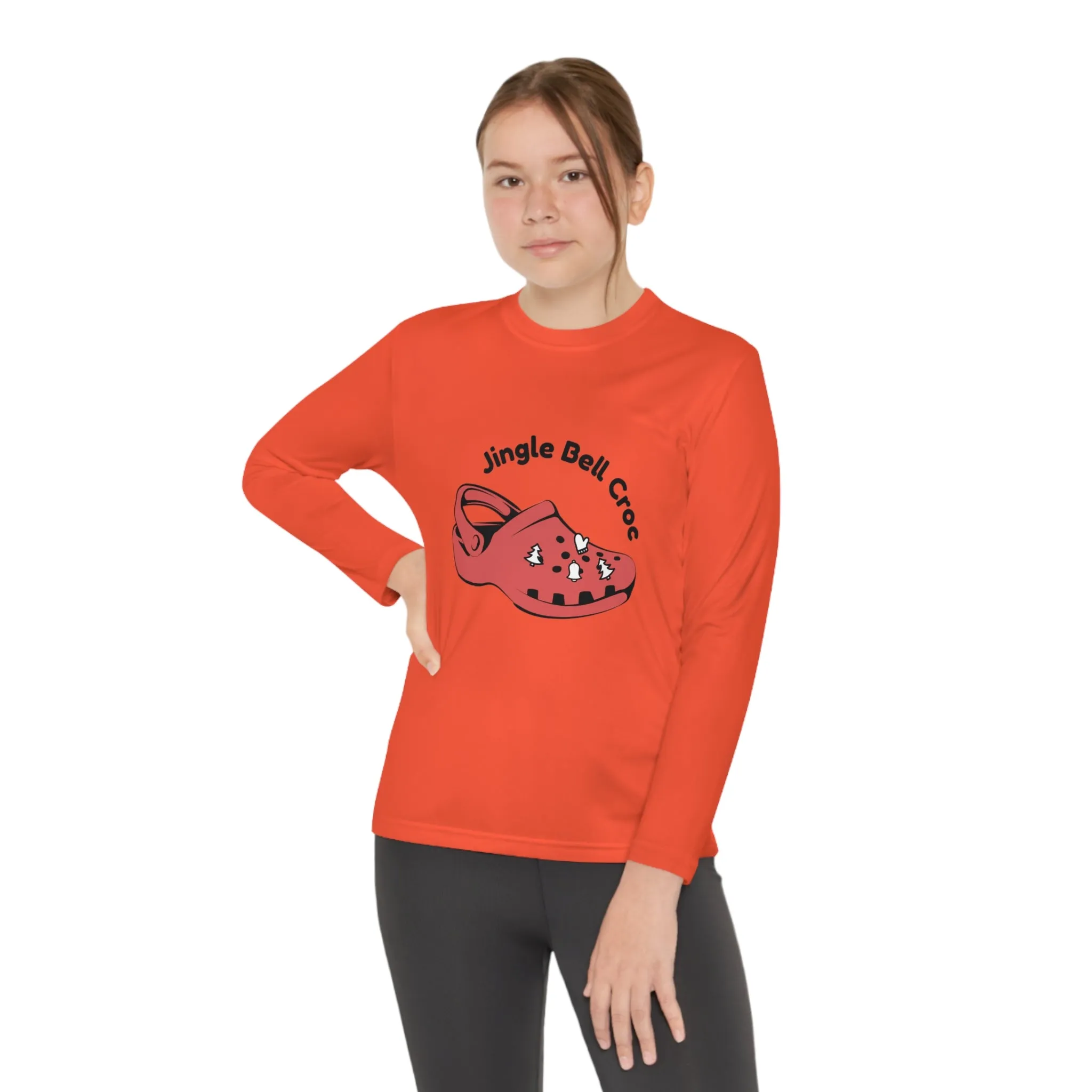 Jingle Bell Crocks-Youth Long Sleeve Competitor Tee