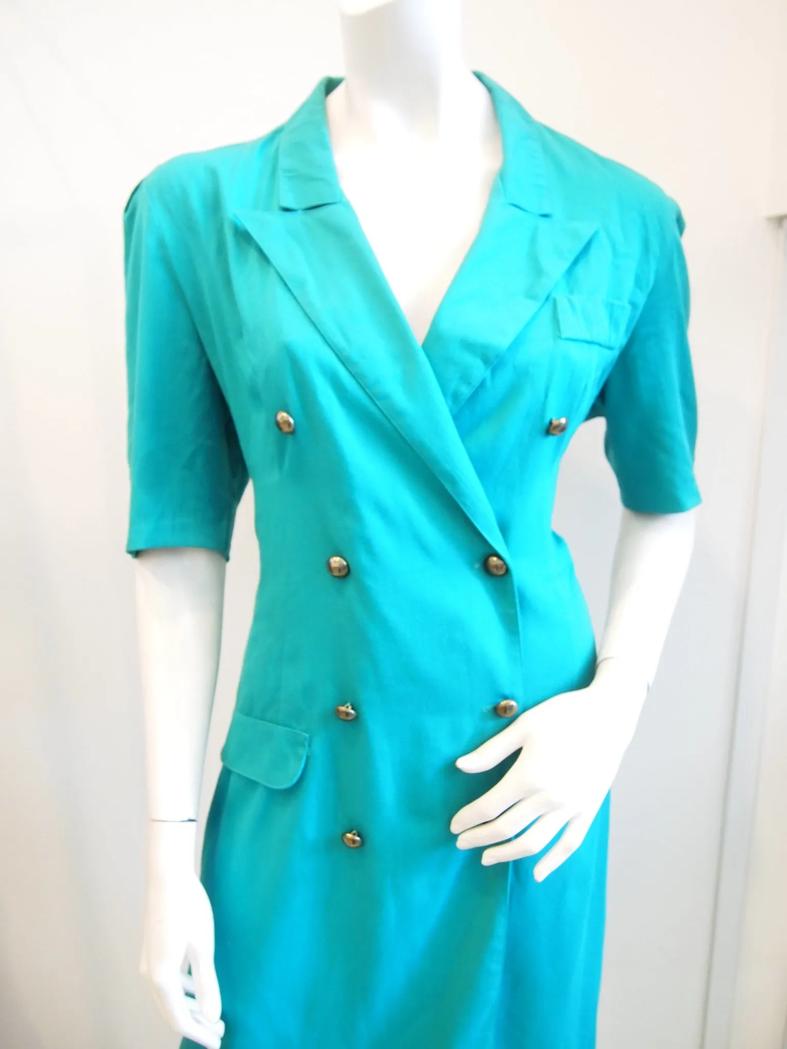 Joining The Troops Green Military Trench Dress