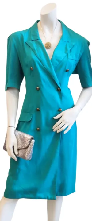 Joining The Troops Green Military Trench Dress