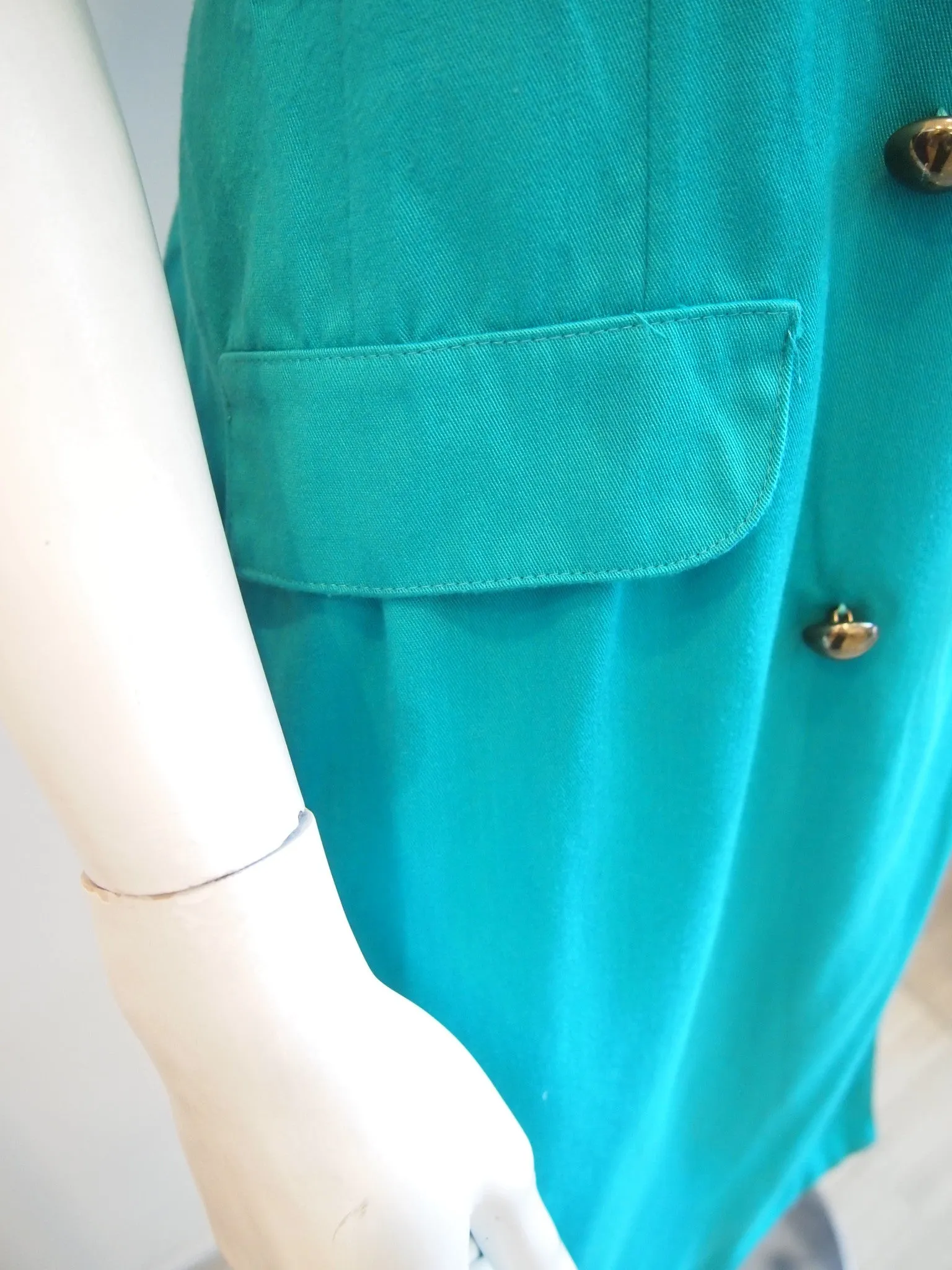Joining The Troops Green Military Trench Dress