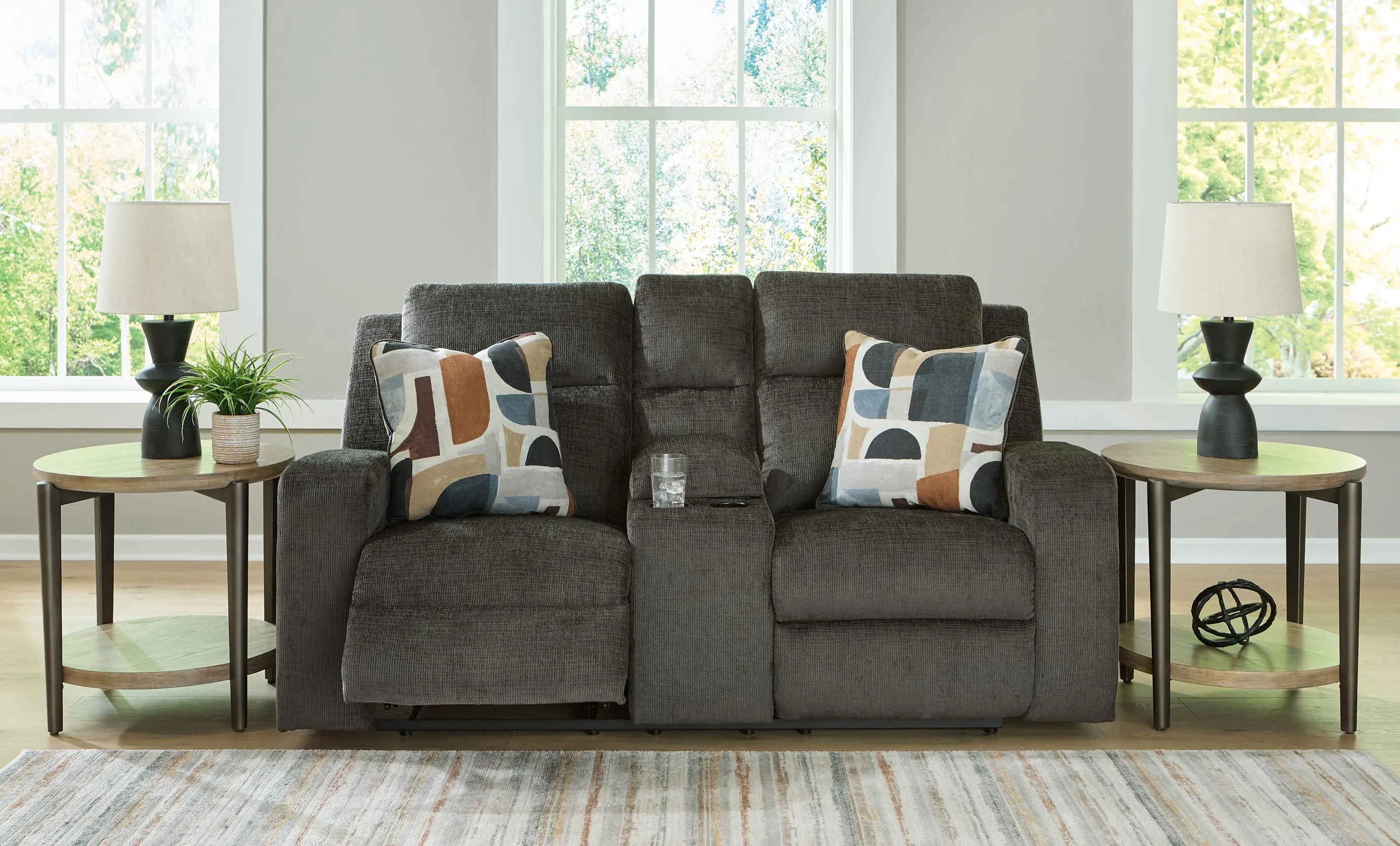 Kanlow DBL Rec Loveseat w/Console
