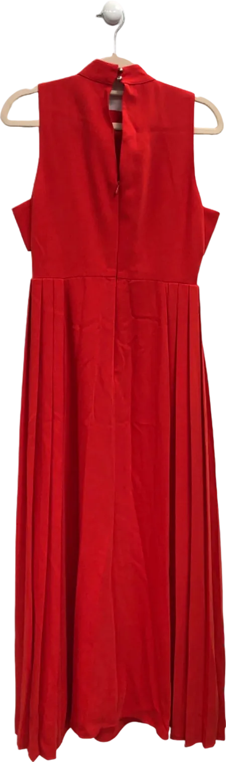 Karen Millen Red Sleeveless Midi Dress UK 6