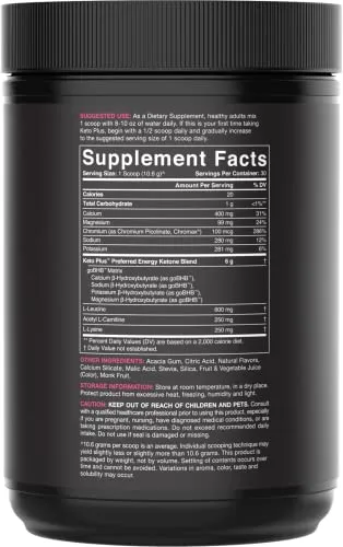 Keto Plus™ Exogenous Ketones with goBHB™ - 30 Servings - Raspberry Lemonade