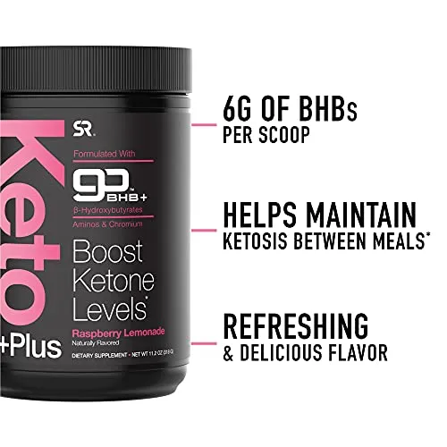 Keto Plus™ Exogenous Ketones with goBHB™ - 30 Servings - Raspberry Lemonade
