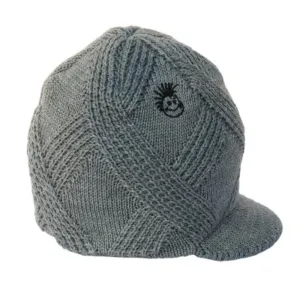 Knuckleheads Grey Visor Beanie For Toddlers