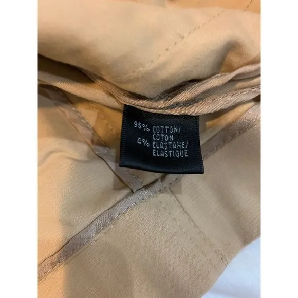 Lafayette 148‎ New York Khaki Blazer Size 2 Long Sleeve Cotton Jacket