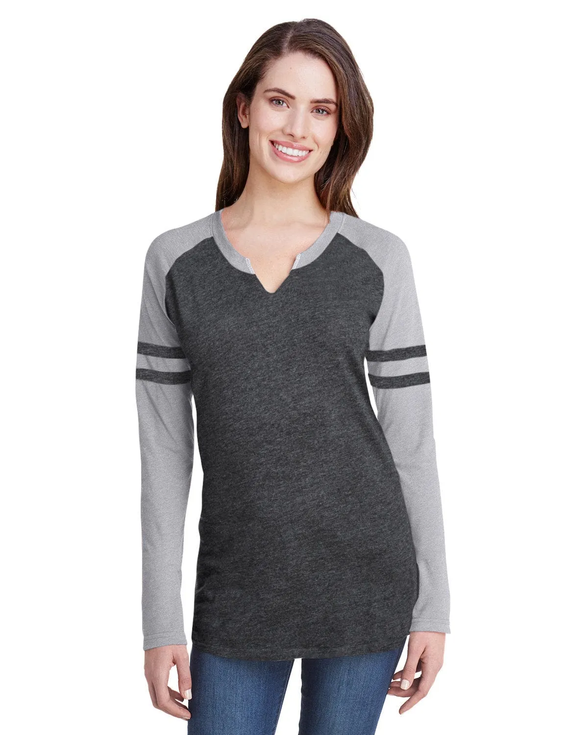 LAT Ladies Gameday Mash-Up Long Sleeve T-Shirt