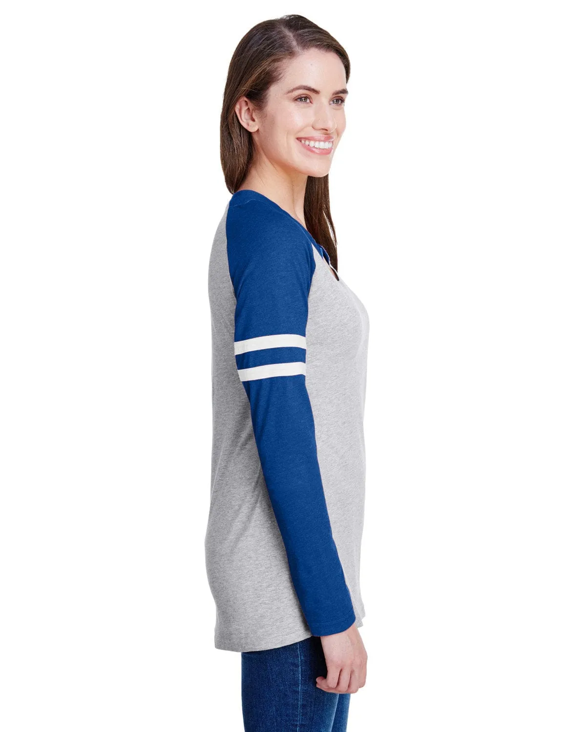 LAT Ladies Gameday Mash-Up Long Sleeve T-Shirt