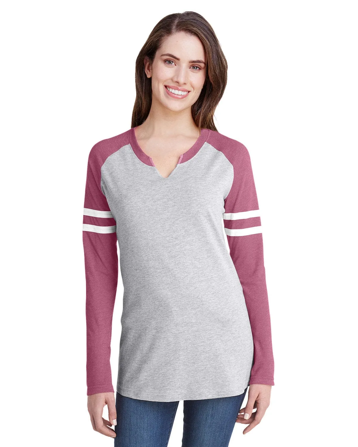 LAT Ladies Gameday Mash-Up Long Sleeve T-Shirt
