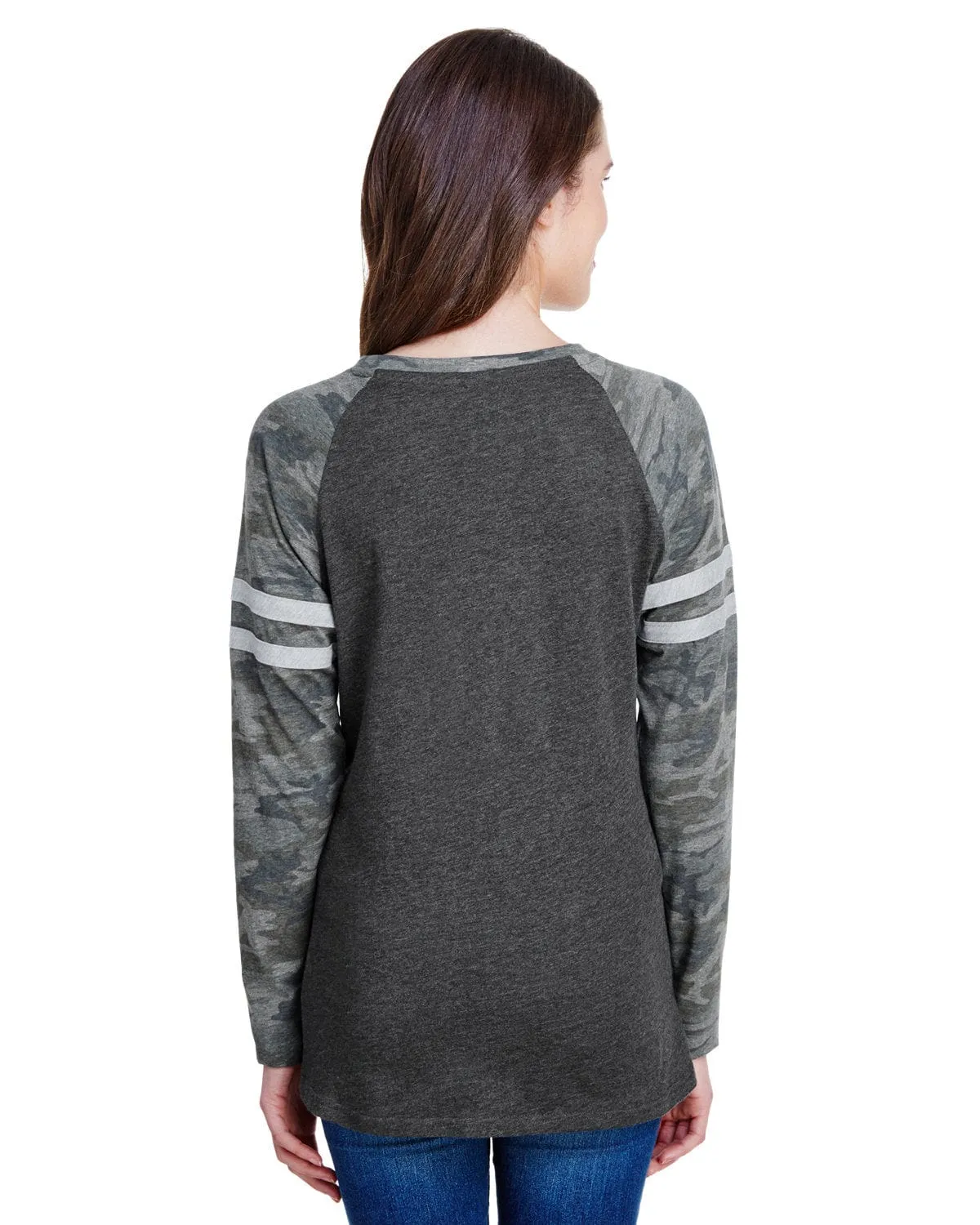LAT Ladies Gameday Mash-Up Long Sleeve T-Shirt