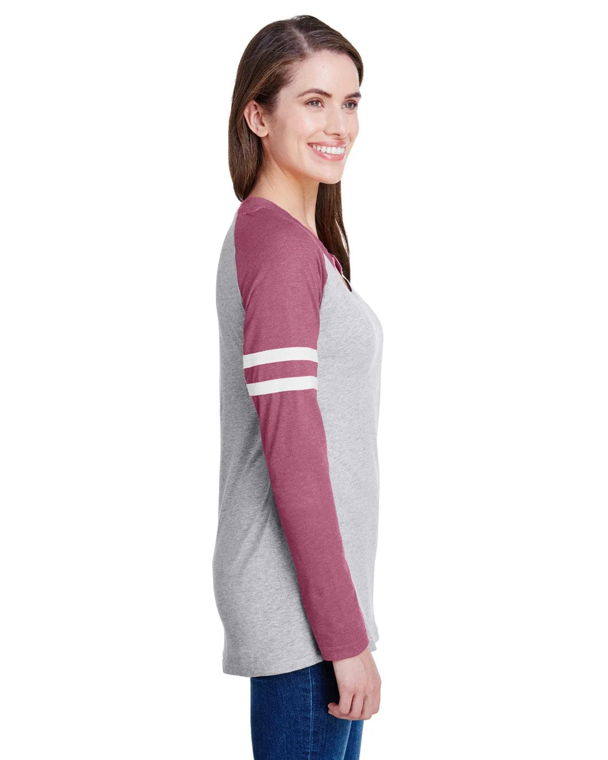LAT Ladies Gameday Mash-Up Long Sleeve T-Shirt