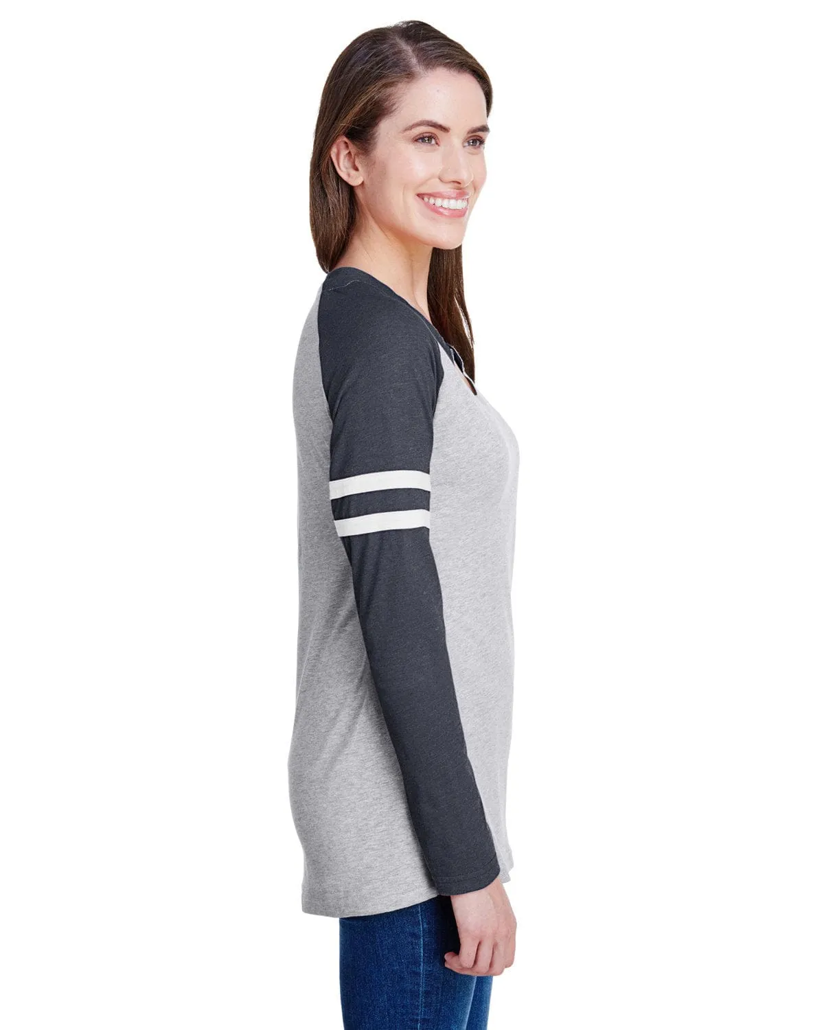 LAT Ladies Gameday Mash-Up Long Sleeve T-Shirt