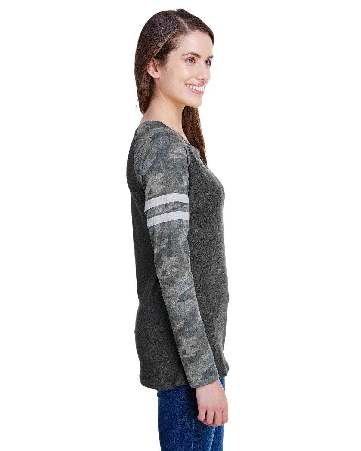LAT Ladies Gameday Mash-Up Long Sleeve T-Shirt