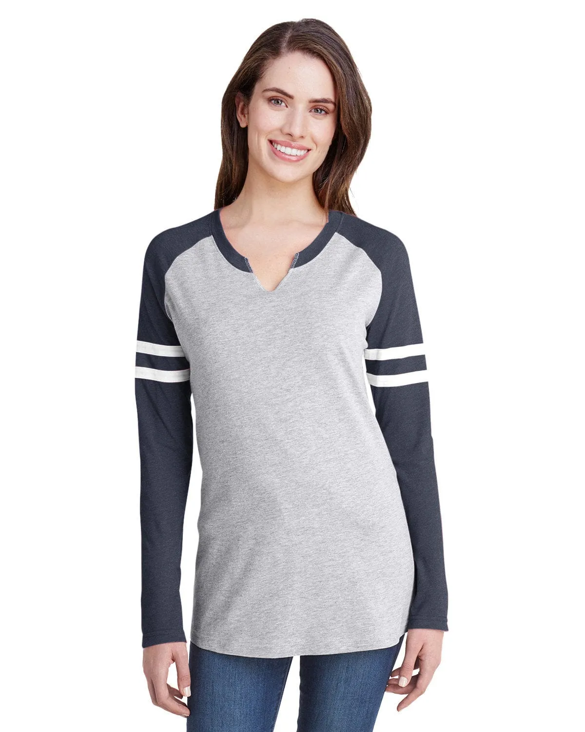 LAT Ladies Gameday Mash-Up Long Sleeve T-Shirt