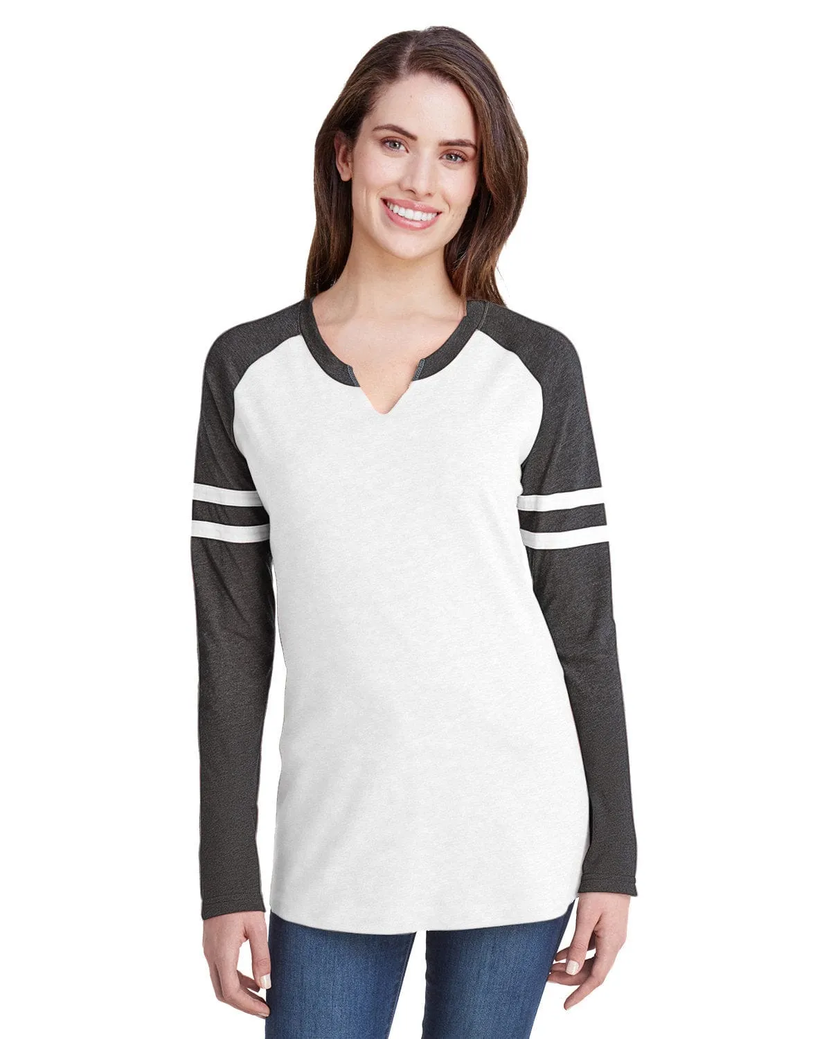 LAT Ladies Gameday Mash-Up Long Sleeve T-Shirt