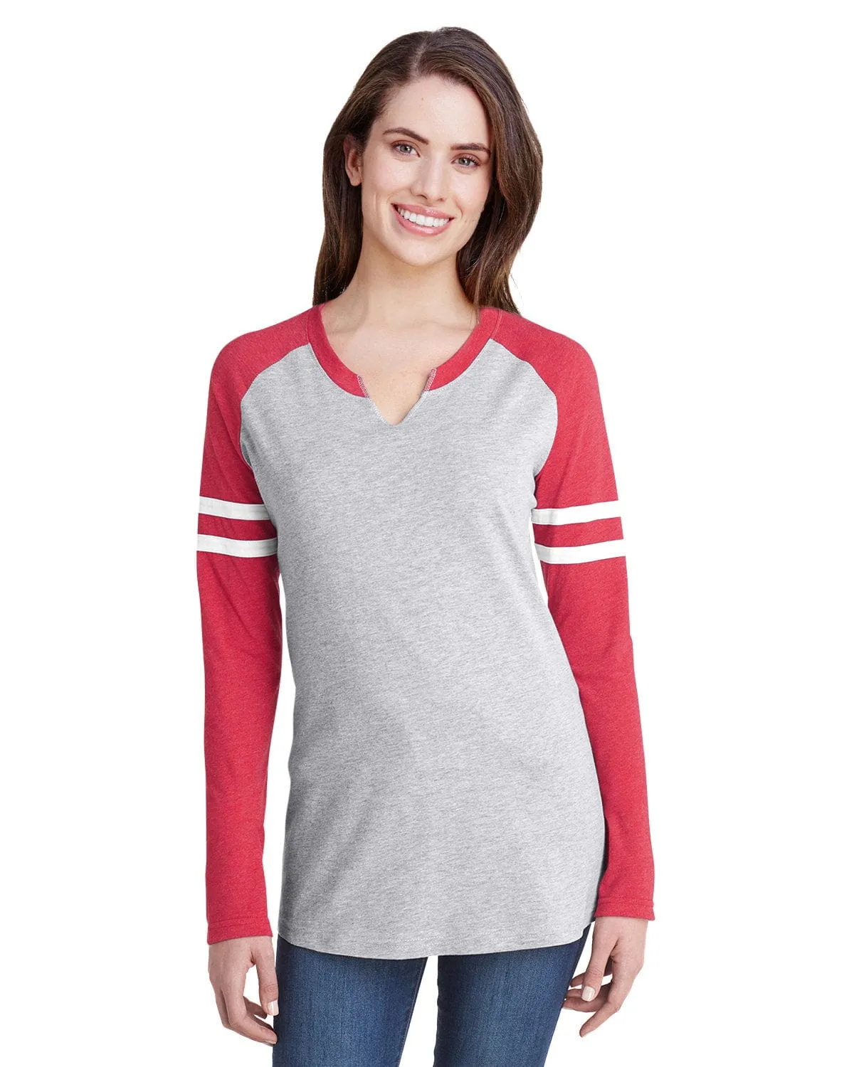 LAT Ladies Gameday Mash-Up Long Sleeve T-Shirt