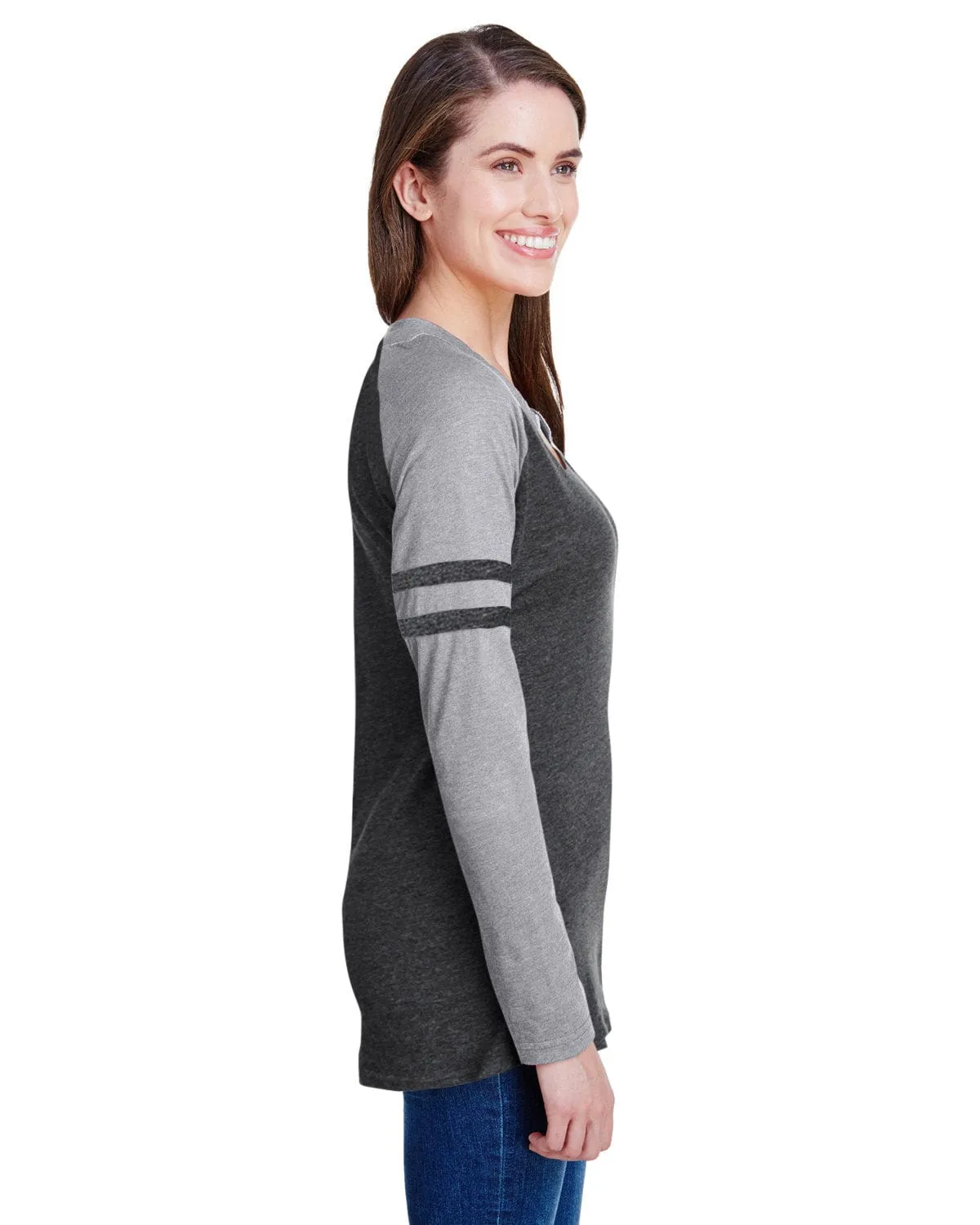 LAT Ladies Gameday Mash-Up Long Sleeve T-Shirt