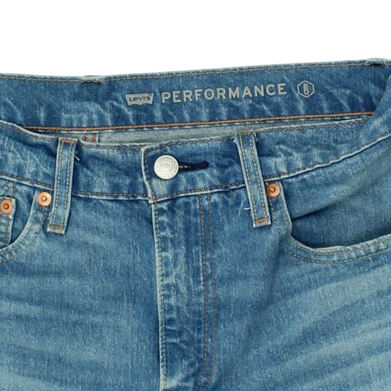 Levi's Performance Mens Blue Tapered Jeans | Vintage High End Designer Denim VTG