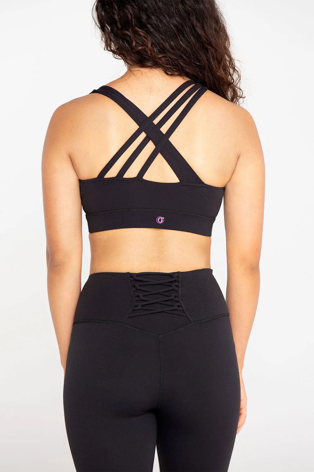 Light-Support Padded Longline Asymmetrical Sports Bra